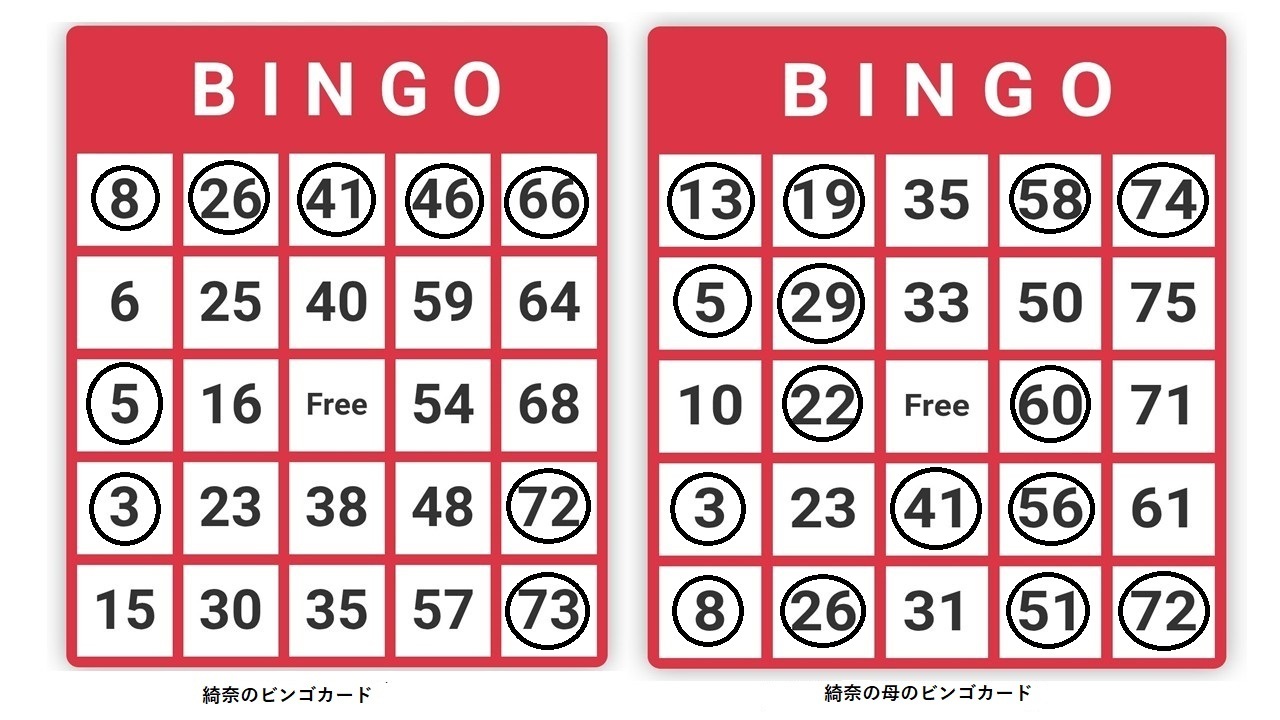 ビンゴカードその２３